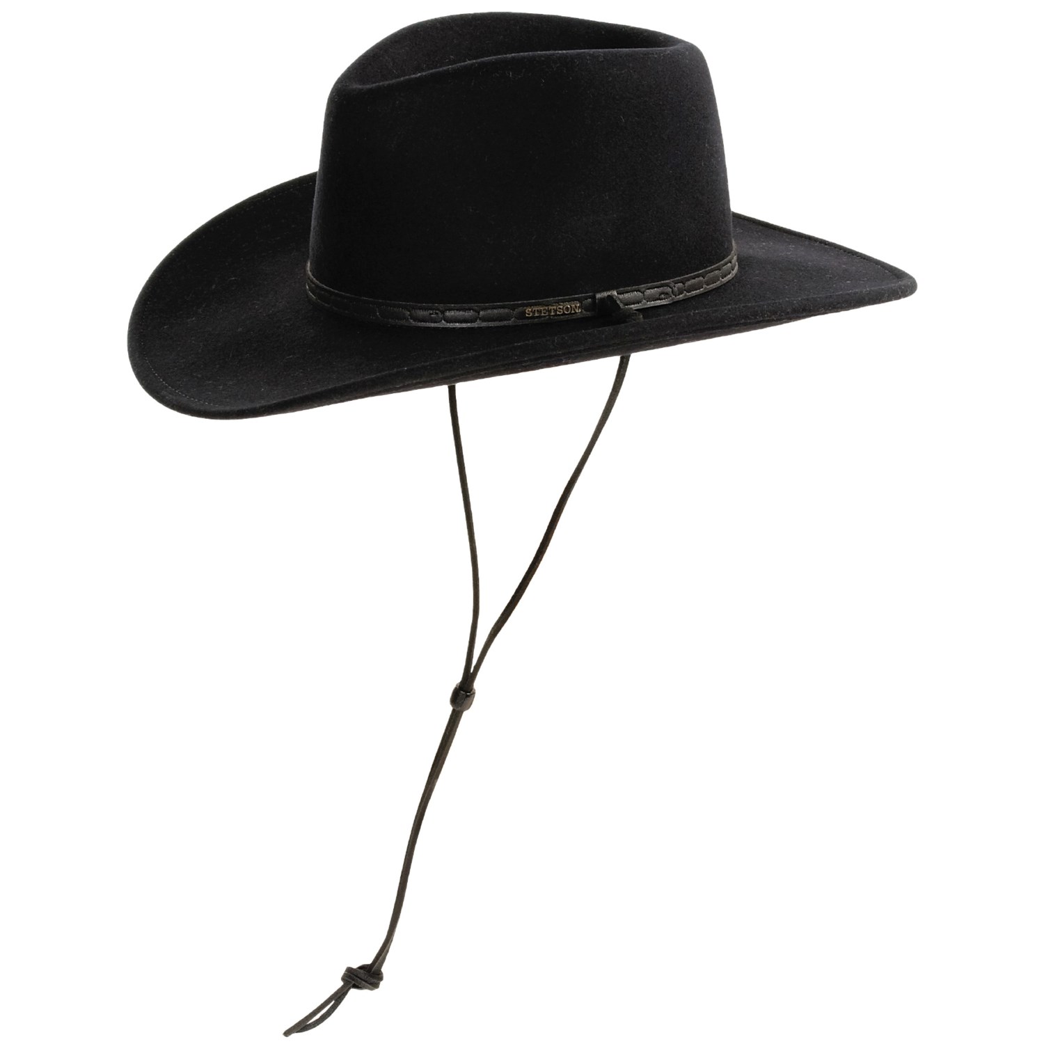 Stetson Glacier Pinch Front Hat- Crushable Wool, Leather Band (For Men ...