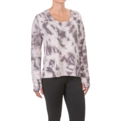 Specially made Tie-Dye French Terry High-Low Shirt - Long Sleeve (For Women)