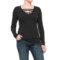 CG Cable & Gauge V-Neck Shirt - Long Sleeve (For Women)