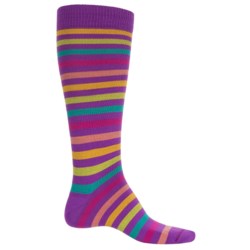 Eurosock Flakes and Stripes Ski Socks - Over the Calf (For Men and Women)