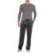 USPA Jersey and Silky Fleece Pajamas - Long Sleeve (For Men)