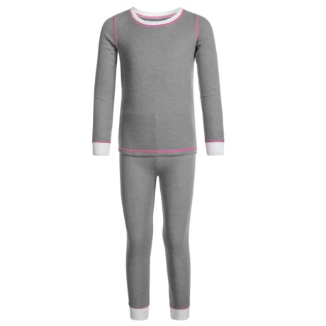 Cuddl Duds Thermal Top and Pants Base Layer Set - Long Sleeve (For Toddler Girls)