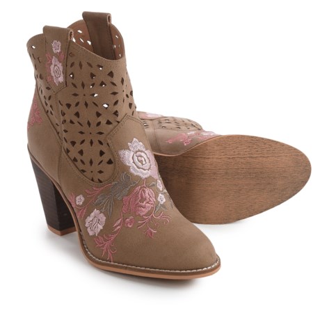 Rebels Sherry Embroidered Boots - Vegan Leather (For Women)