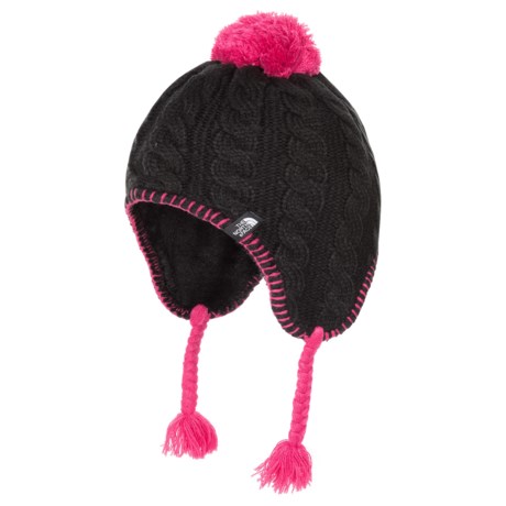 The North Face Fuzzy Ear Flap Beanie - Fully Lined (For Little and Big Girls)