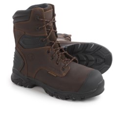 Justin Boots Brawny Work Boots - Composite Safety Toe, Waterproof, Insulated, 8” (For Men)
