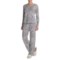 Laura Ashley Double Banded Pajamas - Long Sleeve (For Women)