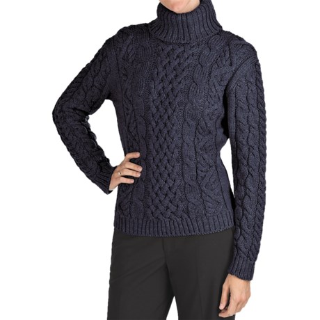 J.G. Glover & CO. Peregrine Turtleneck Sweater - Peruvian Merino Wool (For Women)