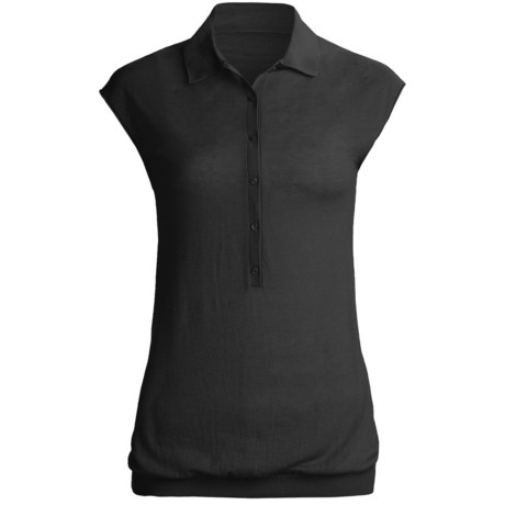Karoo Polo Shirt - Cashmere, Sleeveless (For Women)