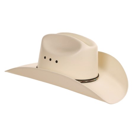 Wrangler Harrison Cattleman Western Hat - 30x Straw 2755X - Save 40%