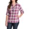 Stillwater Supply Co . Bold Stripe Flannel Shirt - Velvet Trim, Long Sleeve (For Women)