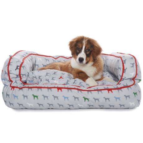 Humane Society Mono Multi-Dog Bolster Dog Bed - 36x27”