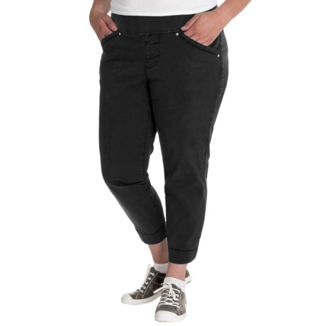 JAG Marion Twill Crop Pants (For Plus Size Women)