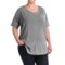 JAG Cafe Knit Shirt - Short Sleeve (For Plus Size Women)