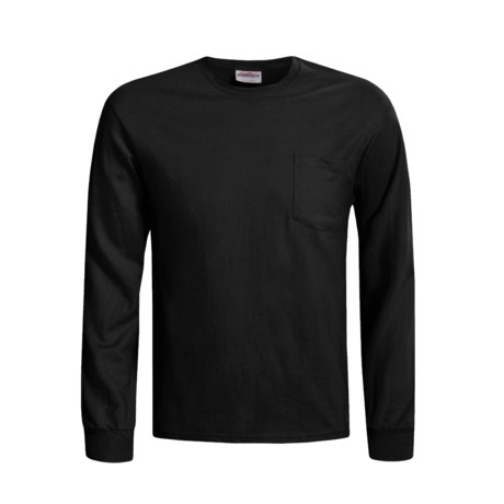 Hanes Heavyweight Pocket T-Shirt - Long Sleeve (For Men)