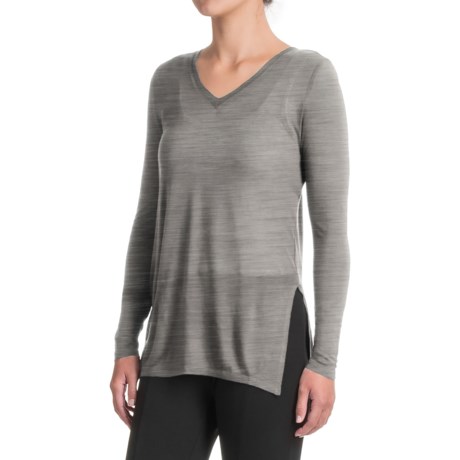 Kensie V-Neck Shirt - Long Sleeve (For Women)