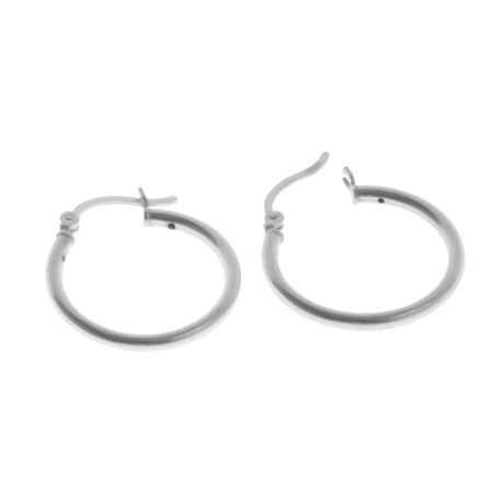 Stanley Creations Snap Hoop Earrings - Sterling Silver