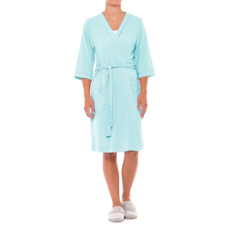 Softies Paddi Murphy Kimono Robe  - 3/4 Sleeve (For Women)