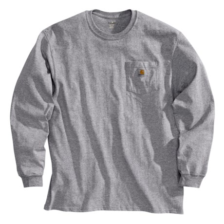Carhartt Lightweight Pocket T-Shirt - Cotton Jersey, Long Sleeve (For Men)