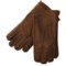 Aston Leather Top-Stitched Gloves - Shearling (For Men)