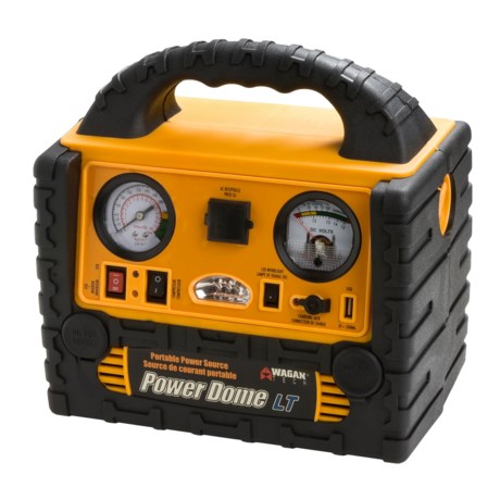 Wagan Power Dome LT - 200W Auto Jump Starter, Air Compressor, AC ...