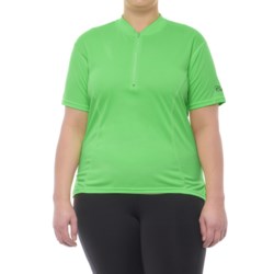 Canari Cross Sport Cycling Jersey - Zip Neck, Short Sleeve (For Plus Size Women)