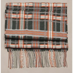 Johnstons of Elgin Diagonal Multi-Pattern Scarf - Woven Merino Wool (For Men and Women)