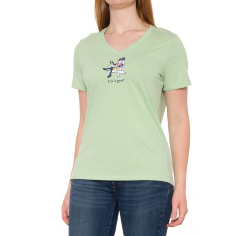 Life is Good® Jackie Ardirondack V-Neck T-Shirt - Short Sleeve