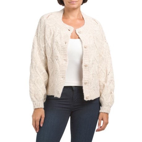 Lucky Brand Cozy Cable Knit Cardigan Sweater
