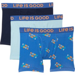 Life is Good® Stretch-Cotton Boxers - 3-Pack