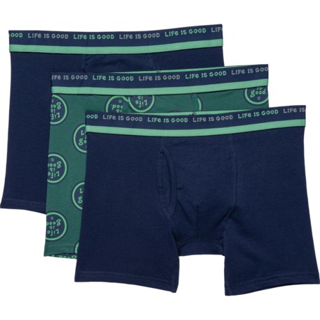 Life is Good® Stretch Boxer Briefs - 3-Pack