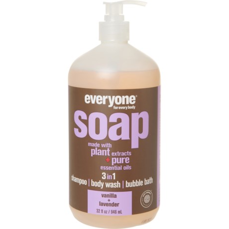 EVERYONE Vanilla and Lavender 3-in-1 Liquid Soap - 32 oz.