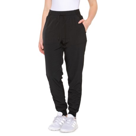 Mondetta Side-Ruched Lined Woven Joggers