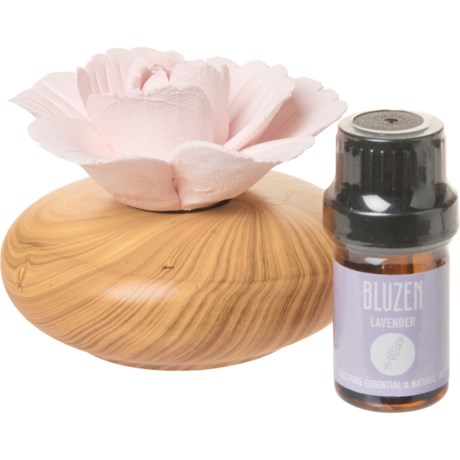 BluZen Succulent Stone Diffuser with Lavender Oil