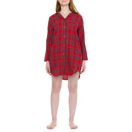 Telluride Clothing Company Cotton Flannel Sleep Shirt - Long Sleeve