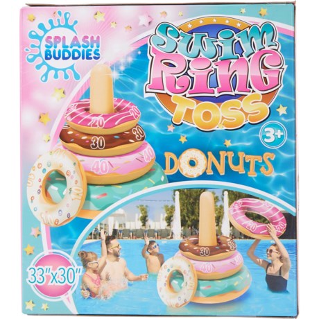 SPLASH BUDDIES Inflatable Donut Ring Toss Game - 33”