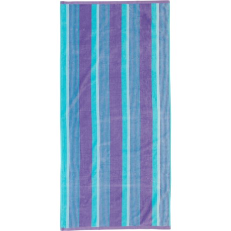 Hurley Jacquard Striped Oversized Beach Towel - 420 gsm, 32x64”
