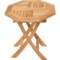 UMA Octagonal Teak Accent Table - 20x18”