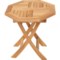 UMA Octagonal Teak Accent Table - 20x18”