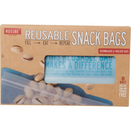 Russbe Reusable Snack Bags - 8-Pack