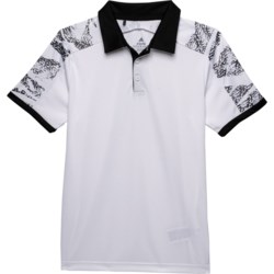 adidas Big Boys Printed Block Polo Shirt - Short Sleeve