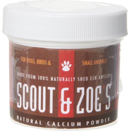 Scout and Zoes Elk Antler Calcium Powder Pet Supplement - 1.5 oz.