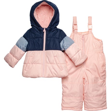 Carter's Infant Girls Jacket and Snow Bibs Set - Insulated