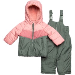 OshKosh Infant Girls Heavyweight Jacket and Bib Pants Snowsuit - Insulated