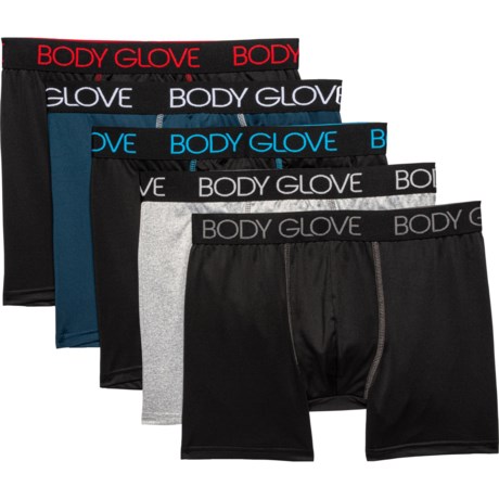 Body Glove Sport-Performance Boxer Briefs - 5-Pack