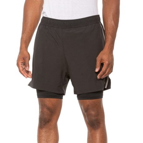 Balance Collection Interval Woven Shorts with Compression Liner