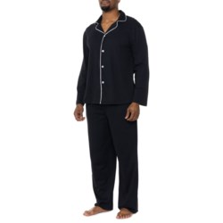 IZOD CVC Sueded Jersey Knit Pajamas - Long Sleeve