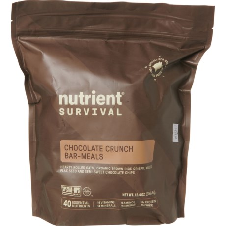 Nutrient Survival Chocolate Crunch Meal Bars - 20-Pack