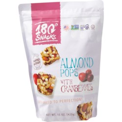 180 Snacks Almond Rice Pops with Cranberries - 15 oz.