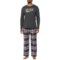 Lucky Brand Supersoft Jersey and Flannel Pajamas - Long Sleeve