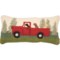Chandler 4 Corners Dog Caravan Hand-Hooked Throw Pillow - Wool, 15x30”
